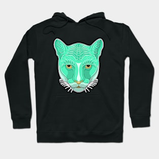 pinky cougar face cartoon Hoodie